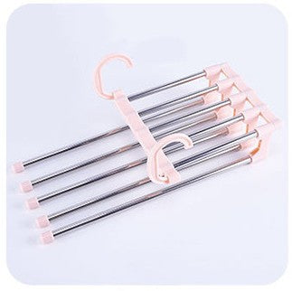 Multifunctional Stainless Steel Pants Hanger – Dual Hanging Rack
