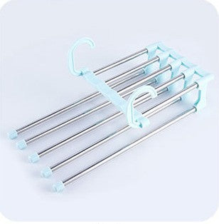Multifunctional Stainless Steel Pants Hanger – Dual Hanging Rack