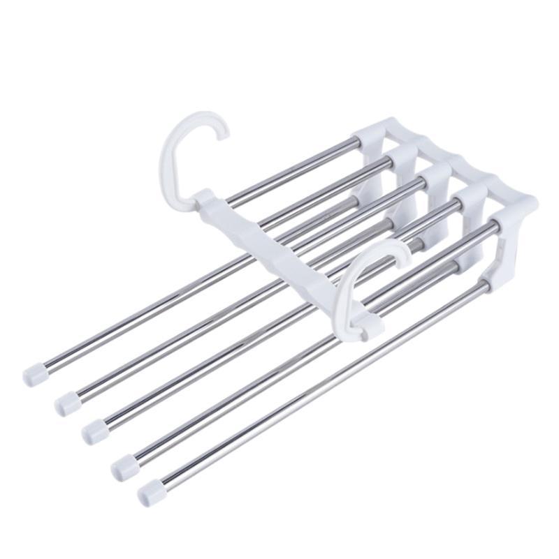 Multifunctional Stainless Steel Pants Hanger – Dual Hanging Rack