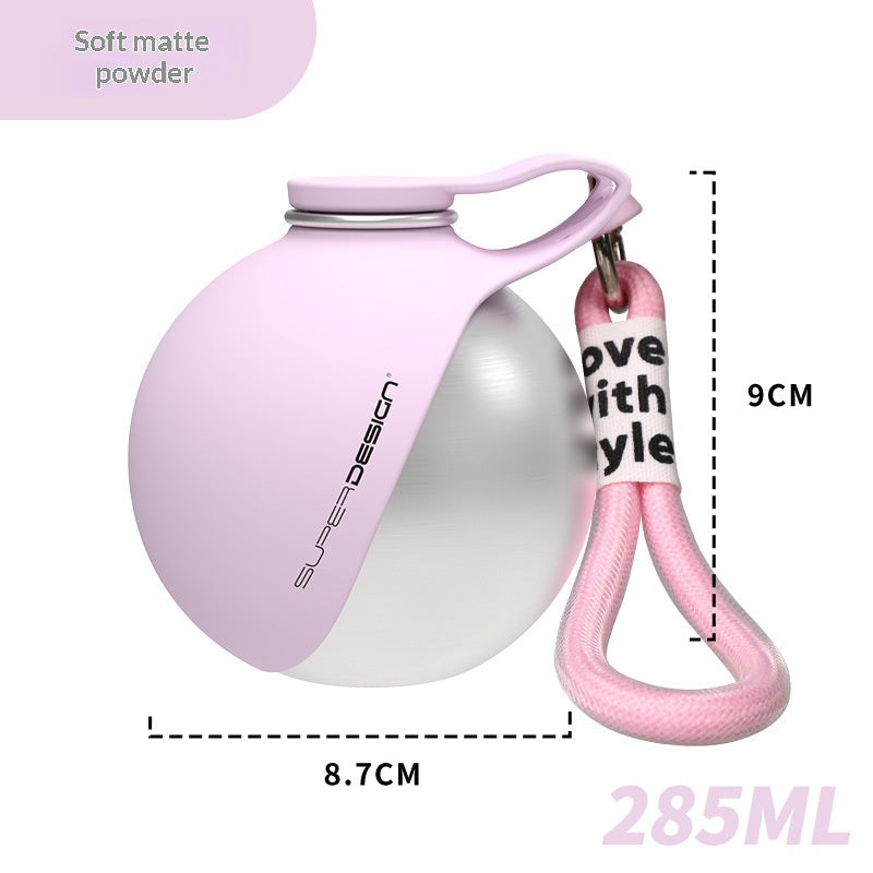Portable Stainless Steel Pet Water Bottle with Waste Bag Dispenser