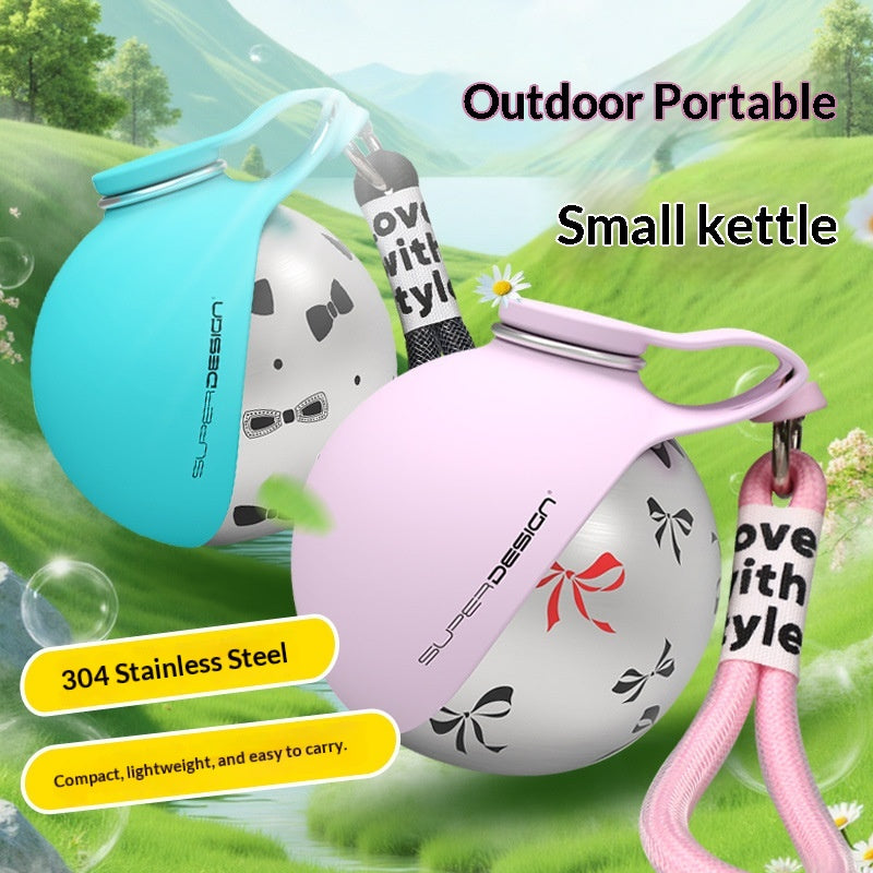 Portable Stainless Steel Pet Water Bottle with Waste Bag Dispenser